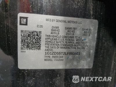 Zdjęcie 13 z 13 samochodu: 2020 CHEVROLET MALIBU LT VIN:1G1ZD5ST2LF093503 - miniatura