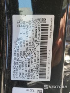 Zdjęcie 12 z 12 samochodu: 2022 HONDA CIVIC SPORT VIN:2HGFE2F59NH573591 - miniatura