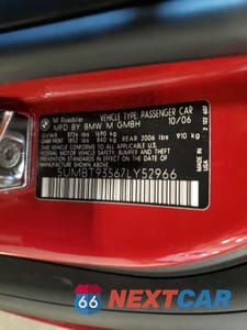 Zdjęcie 12 z 12 samochodu: 2007 BMW M ROADSTER VIN:5UMBT93567LY52966 - miniatura