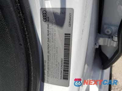 Zdjęcie 13 z 13 samochodu: 2018 AUDI A6 PREMIUM VIN:WAUC8AFC8JN020561 - miniatura