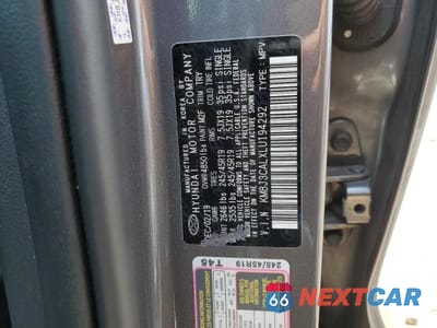 Zdjęcie 13 z 13 samochodu: 2020 HYUNDAI TUCSON LIMITED VIN:KM8J3CALXLU194292 - miniatura
