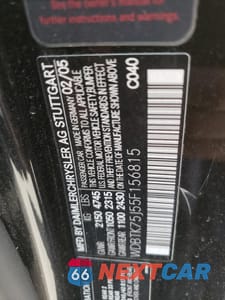 Zdjęcie 12 z 12 samochodu: 2005 MERCEDES-BENZ CLK 500 VIN:WDBTK75J55F156815 - miniatura