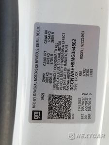 Zdjęcie 12 z 12 samochodu: 2021 CHEVROLET SILVERADO C1500 VIN:3GCNWAEH9MG354562 - miniatura