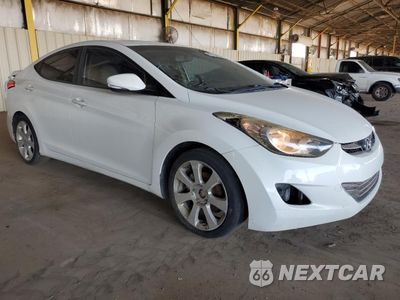Czwarte zdjęcie samochodu z boku: 2012 HYUNDAI ELANTRA GLS VIN:5NPDH4AE9CH088467 - miniatura