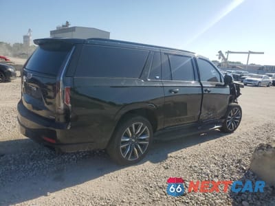 Trzecie zdjęcie samochodu z tyłu: 2021 CADILLAC ESCALADE ESV SPORT VIN:1GYS4PKL3MR310345 - miniatura