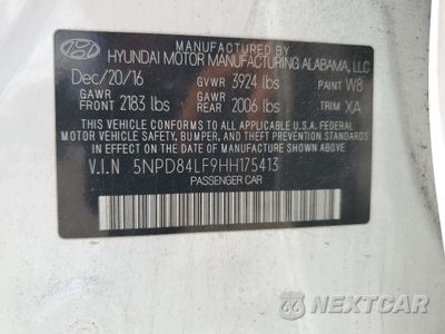 Zdjęcie 14 z 14 samochodu: 2017 HYUNDAI ELANTRA SE VIN:5NPD84LF9HH175413 - miniatura