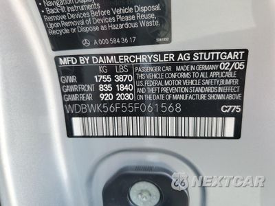 Zdjęcie 15 z 15 samochodu: 2005 MERCEDES-BENZ SLK 350 VIN:WDBWK56F55F061568 - miniatura