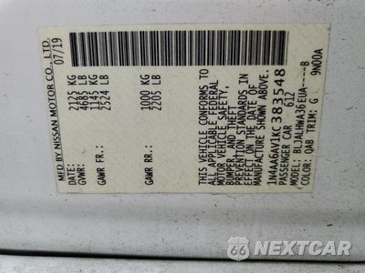 Zdjęcie 12 z 12 samochodu: 2019 NISSAN MAXIMA S VIN:1N4AA6AV1KC383548 - miniatura