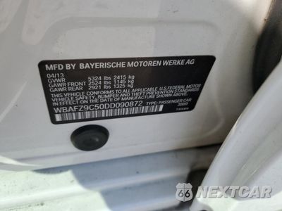 Zdjęcie 12 z 12 samochodu: 2013 BMW 535 I HYBRID VIN:WBAFZ9C50DD090872 - miniatura