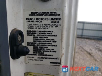 Zdjęcie 14 z 14 samochodu: 2011 ISUZU NPR VIN:JALB4W173B7400381 - miniatura