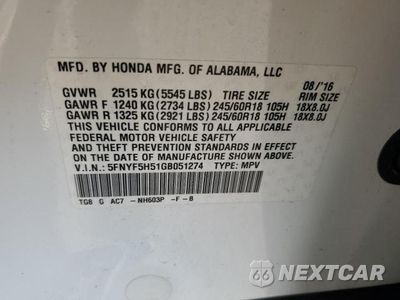 Zdjęcie 13 z 13 samochodu: 2016 HONDA PILOT EXL VIN:5FNYF5H51GB051274 - miniatura