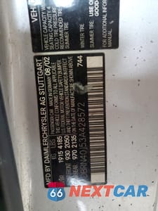 Zdjęcie 12 z 12 samochodu: 2003 MERCEDES-BENZ C 230K SPORT COUPE VIN:WDBRN40J53A428572 - miniatura