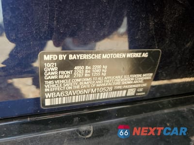 Zdjęcie 12 z 12 samochodu: 2022 BMW 430I GRAN COUPE VIN:WBA63AV06NFM10528 - miniatura