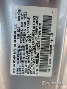 Zdjęcie 15 z 15 samochodu: 2013 HONDA ODYSSEY EXL VIN:5FNRL5H63DB022019 - miniatura
