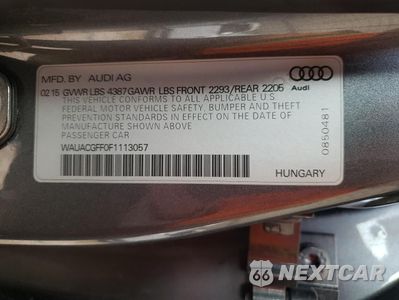Zdjęcie 13 z 13 samochodu: 2015 AUDI A3 PREMIUM VIN:WAUACGFF0F1113057 - miniatura