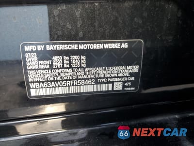 Zdjęcie 12 z 12 samochodu: 2024 BMW 430I GRAN COUPE VIN:WBA63AV05RFR58462 - miniatura