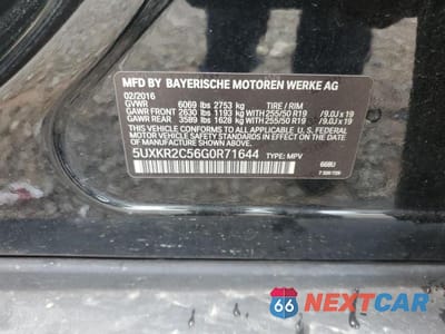 Zdjęcie 13 z 13 samochodu: 2016 BMW X5 SDRIVE35I VIN:5UXKR2C56G0R71644 - miniatura