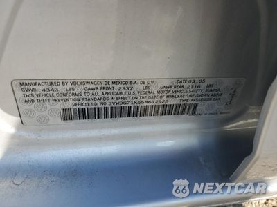 Zdjęcie 12 z 12 samochodu: 2005 VOLKSWAGEN NEW JETTA 2.5L OPTION PACKAGE 2 VIN:3VWDG71K55M612928 - miniatura