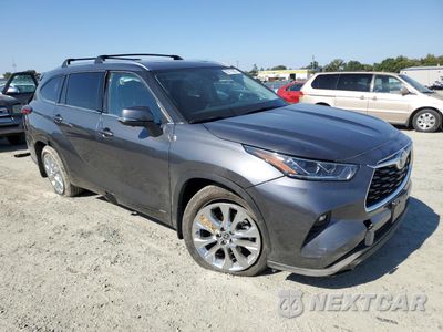 Czwarte zdjęcie samochodu z boku: 2023 TOYOTA HIGHLANDER HYBRID LIMITED VIN:5TDXBRCH0PS602595 - miniatura