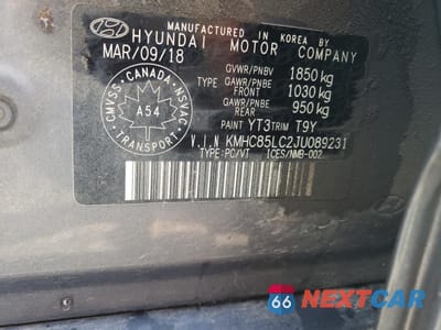 Zdjęcie 13 z 13 samochodu: 2018 HYUNDAI IONIQ LIMITED VIN:KMHC85LC2JU089231 - miniatura