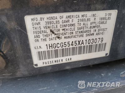 Zdjęcie 13 z 15 samochodu: 1999 HONDA ACCORD LX VIN:1HGCG5545XA103079 - miniatura