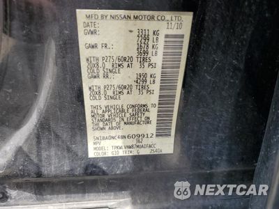 Zdjęcie 13 z 15 samochodu: 2011 NISSAN ARMADA SV VIN:5N1BA0NC4BN609912 - miniatura