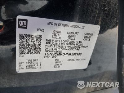 Zdjęcie 14 z 16 samochodu: 2022 CHEVROLET TAHOE C1500 LS VIN:1GNSCMKD4NR202986 - miniatura