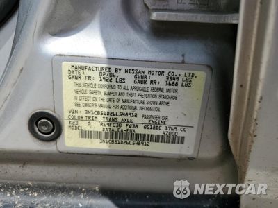 Zdjęcie 12 z 13 samochodu: 2006 NISSAN SENTRA 1.8 VIN:3N1CB51D26L548912 - miniatura