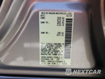 Zdjęcie 12 z 14 samochodu: 2014 NISSAN ALTIMA 2.5 VIN:1N4AL3AP6EC286537 - miniatura