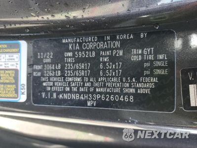 Zdjęcie 14 z 14 samochodu: 2023 KIA CARNIVAL LX VIN:KNDNB4H33P6260468 - miniatura