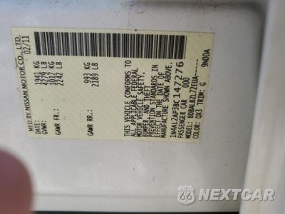 Zdjęcie 13 z 13 samochodu: 2011 NISSAN ALTIMA BASE VIN:1N4AL2AP3BC147276 - miniatura