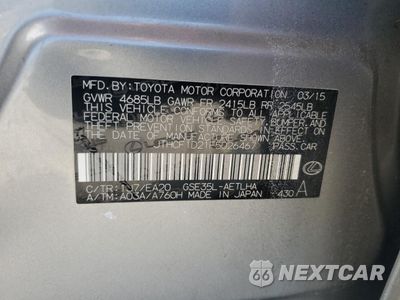 Zdjęcie 12 z 14 samochodu: 2015 LEXUS IS 250 VIN:JTHCF1D21F5026467 - miniatura