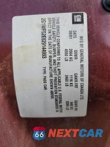 Zdjęcie 12 z 14 samochodu: 2002 CHEVROLET IMPALA VIN:2G1WF52E829144993 - miniatura