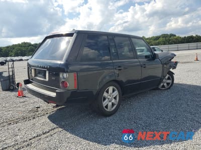 Trzecie zdjęcie samochodu z tyłu: 2006 LAND ROVER RANGE ROVER HSE VIN:SALME15466A232750 - miniatura