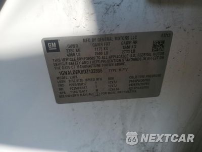 Zdjęcie 13 z 13 samochodu: 2013 CHEVROLET EQUINOX LT VIN:1GNALDEK6DZ132895 - miniatura
