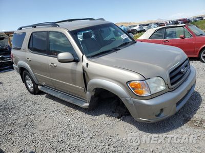 Czwarte zdjęcie samochodu z boku: 2002 TOYOTA SEQUOIA SR5 VIN:5TDZT34A52S108066 - miniatura