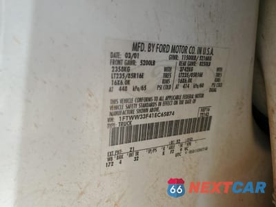 Zdjęcie 12 z 12 samochodu: 2001 FORD F350 SUPER DUTY VIN:1FTWW33F41EC65874 - miniatura