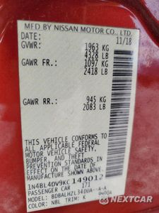 Zdjęcie 12 z 13 samochodu: 2019 NISSAN ALTIMA SV VIN:1N4BL4DV9KC149012 - miniatura