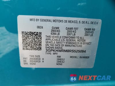 Zdjęcie 13 z 15 samochodu: 2024 HONDA PROLOGUE TOUR VIN:3GPKHWRM8RS525094 - miniatura