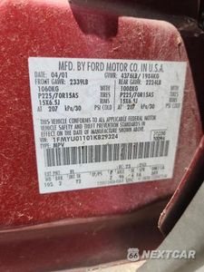 Zdjęcie 13 z 13 samochodu: 2001 FORD ESCAPE XLS VIN:1FMYU01101KB29324 - miniatura