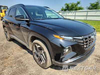 Czwarte zdjęcie samochodu z boku: 2022 HYUNDAI TUCSON LIMITED VIN:KM8JECA12NU084204 - miniatura