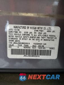 Zdjęcie 14 z 14 samochodu: 2008 INFINITI EX35 BASE VIN:JNKAJ09E28M305616 - miniatura