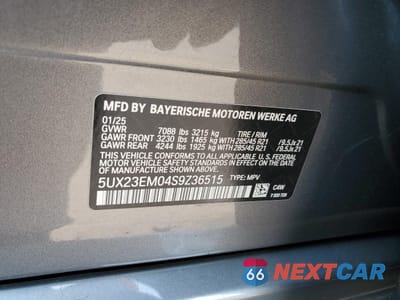 Zdjęcie 13 z 15 samochodu: 2025 BMW X7 XDRIVE40I VIN:5UX23EM04S9Z36515 - miniatura
