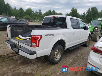 Trzecie zdjęcie samochodu z tyłu: 2017 FORD F150 SUPERCREW VIN:1FTEW1EF7HFC54482 - miniatura