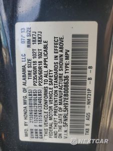 Zdjęcie 13 z 13 samochodu: 2014 HONDA ODYSSEY TOURING VIN:5FNRL5H97EB008636 - miniatura