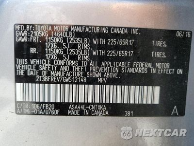 Zdjęcie 13 z 15 samochodu: 2016 TOYOTA RAV4 LE VIN:2T3BFREV7GW512148 - miniatura