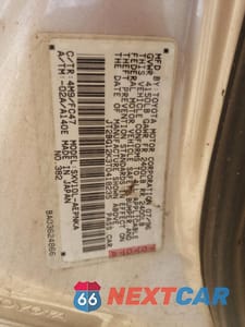 Zdjęcie 12 z 12 samochodu: 1996 TOYOTA CAMRY DX VIN:JT2BG12K3T0418235 - miniatura