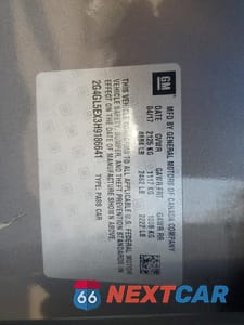 Zdjęcie 12 z 13 samochodu: 2017 BUICK REGAL SPORT TOURING VIN:2G4GL5EX3H9186641 - miniatura