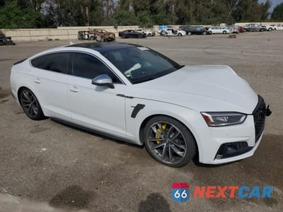 Czwarte zdjęcie samochodu z boku: 2018 AUDI S5 PRESTIGE VIN:WAUC4CF56JA047211 - miniatura