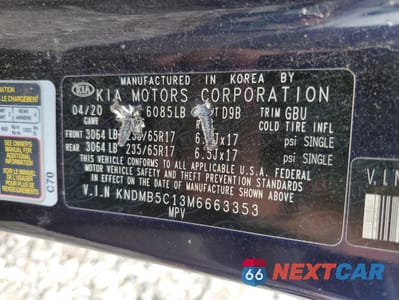 Zdjęcie 13 z 16 samochodu: 2021 KIA SEDONA LX VIN:KNDMB5C13M6663353 - miniatura
